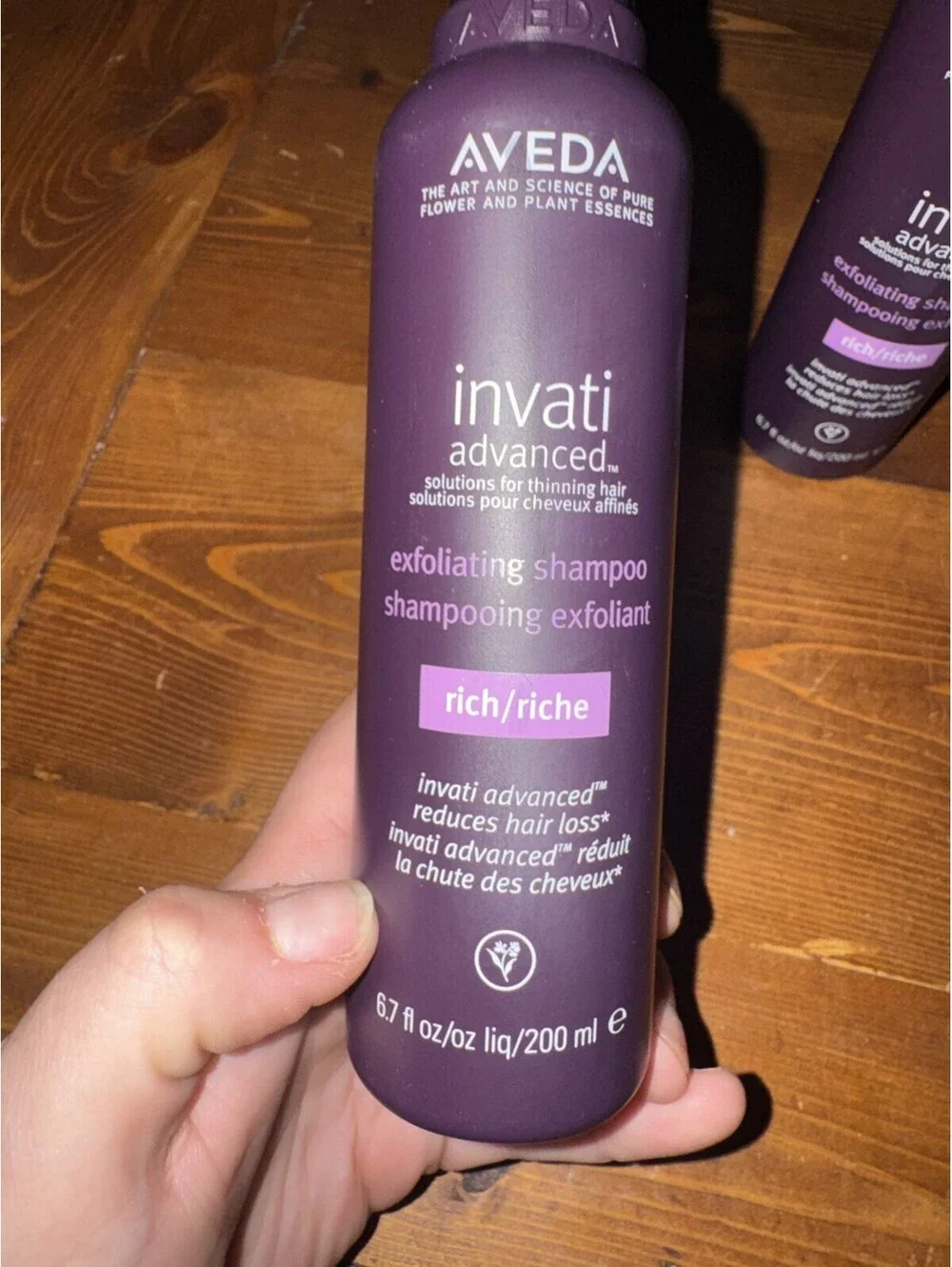 2 Pack Aveda Invati Advanced Exfoliating Rich Shampoo 6.7 oz Reduces Hair Loss